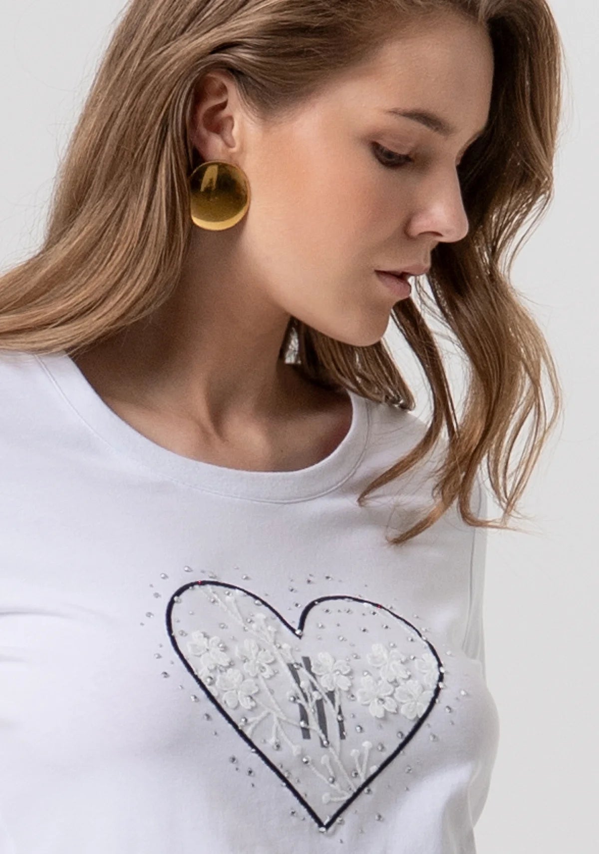 T-shirt slim in jersey di cotone Donna - Fracomina - World Fashion