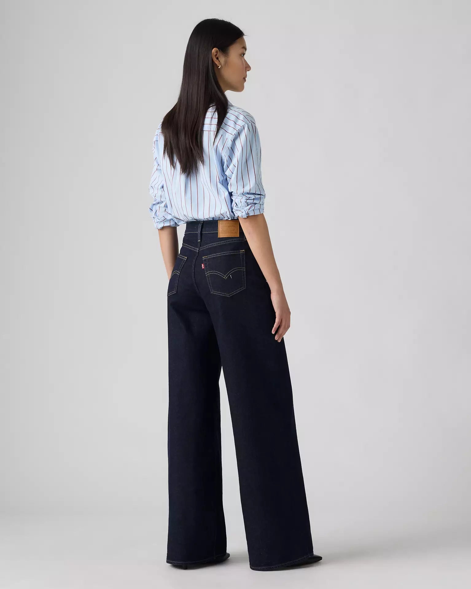 Levis - Jeans 728 a vita alta con gamba ampia - Donna