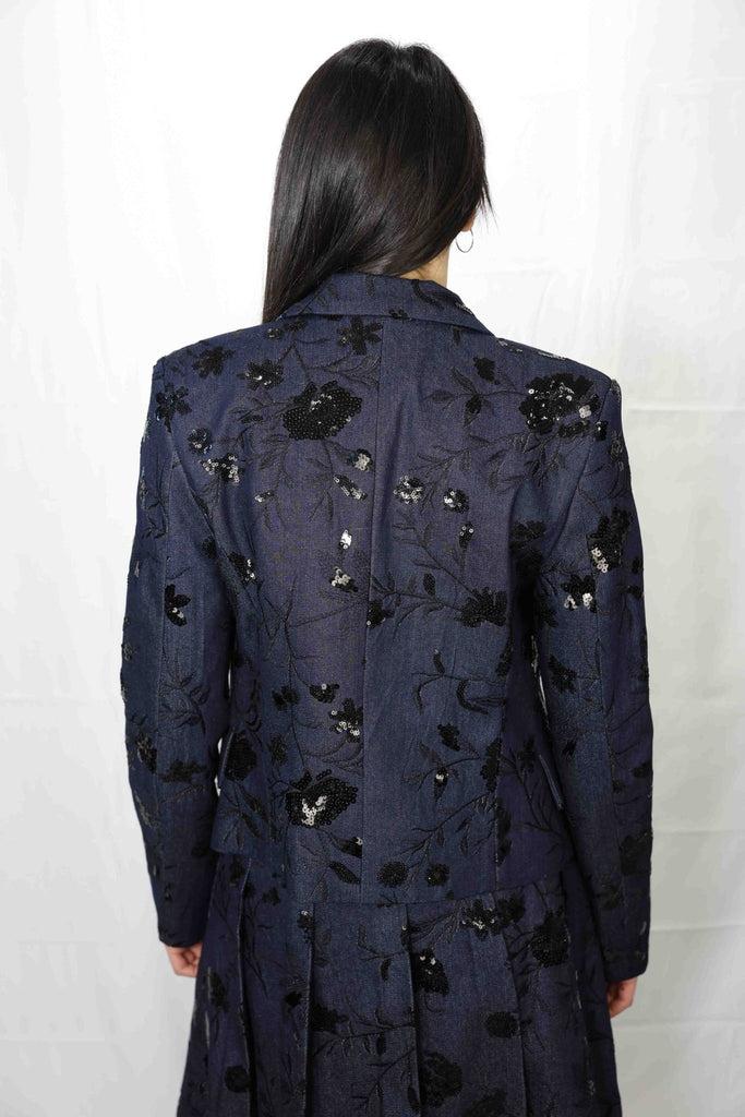 TD0218 - Giacca corta denim con paillettes - VICOLO - World Fashion