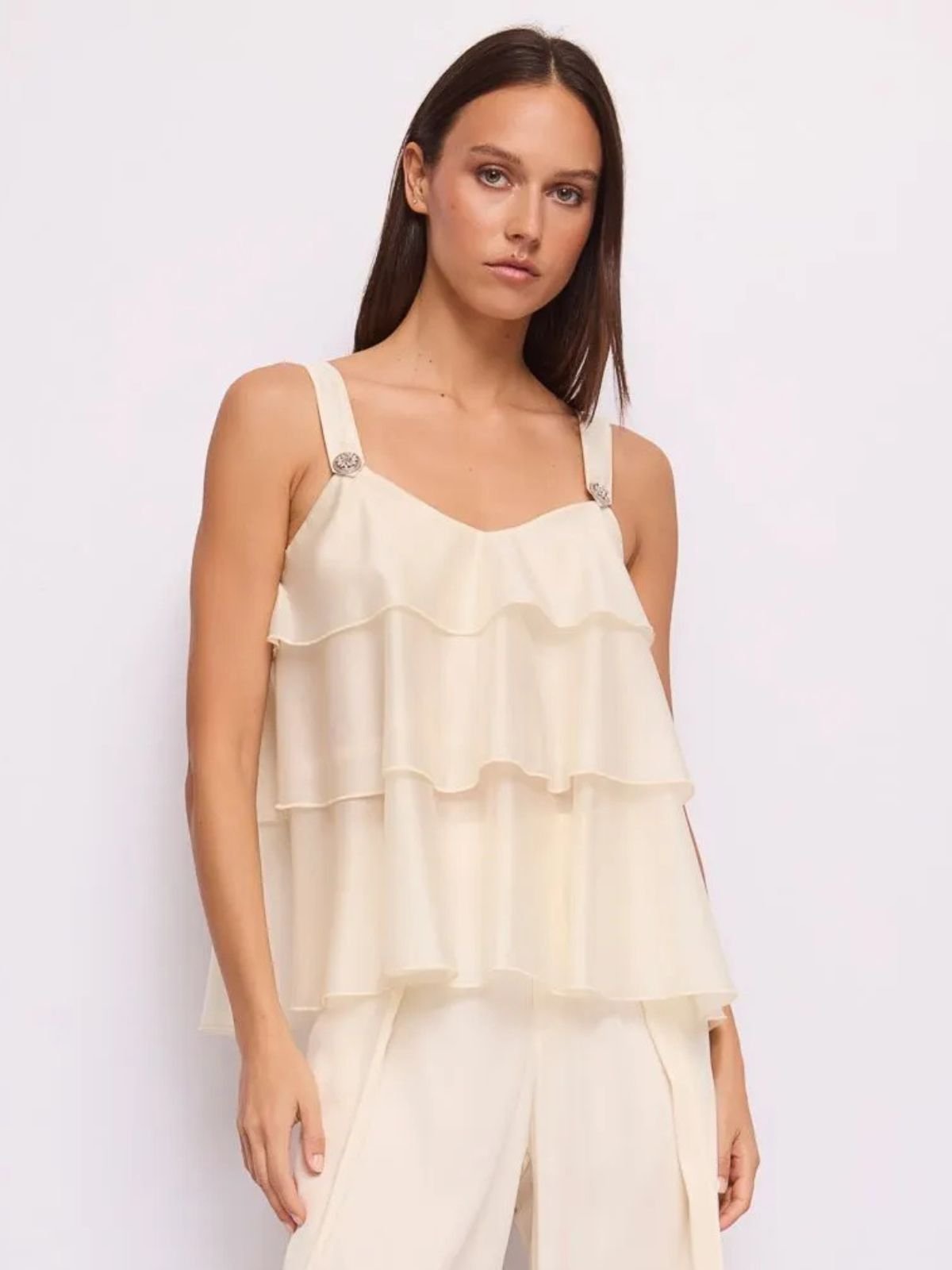 Top con bottoni gioiello Donna - Gaudì Fashion - World Fashion