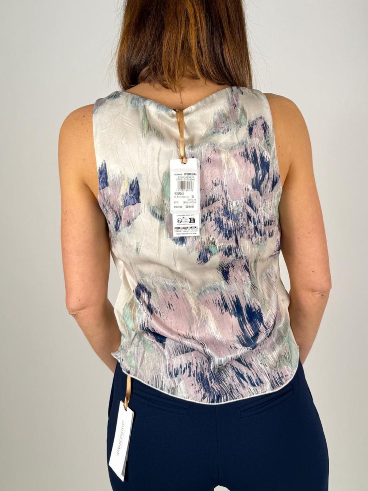 Top In Georgette Stampata Donna - Rinascimento - World Fashion