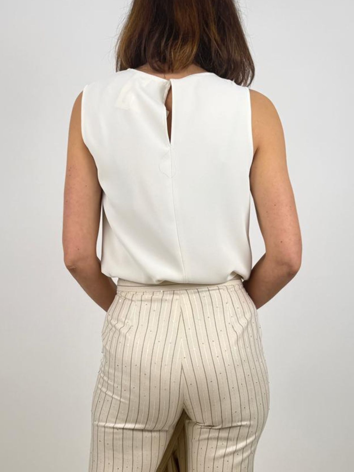 Top In Tessuto Sablé Con Fibbia Donna - PennyBlack - World Fashion