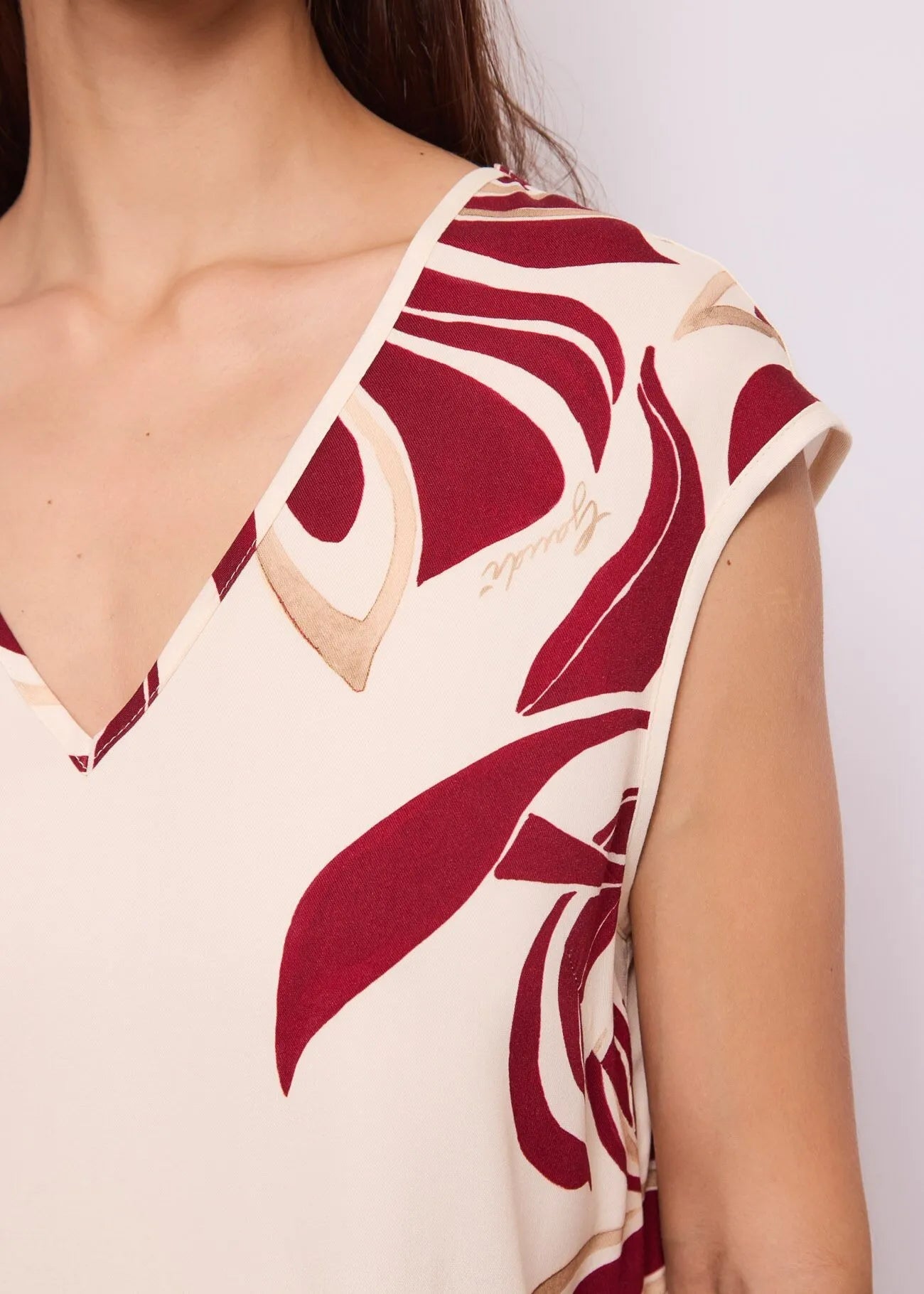 Top in twill floreale Donna - Gaudì Fashion - World Fashion