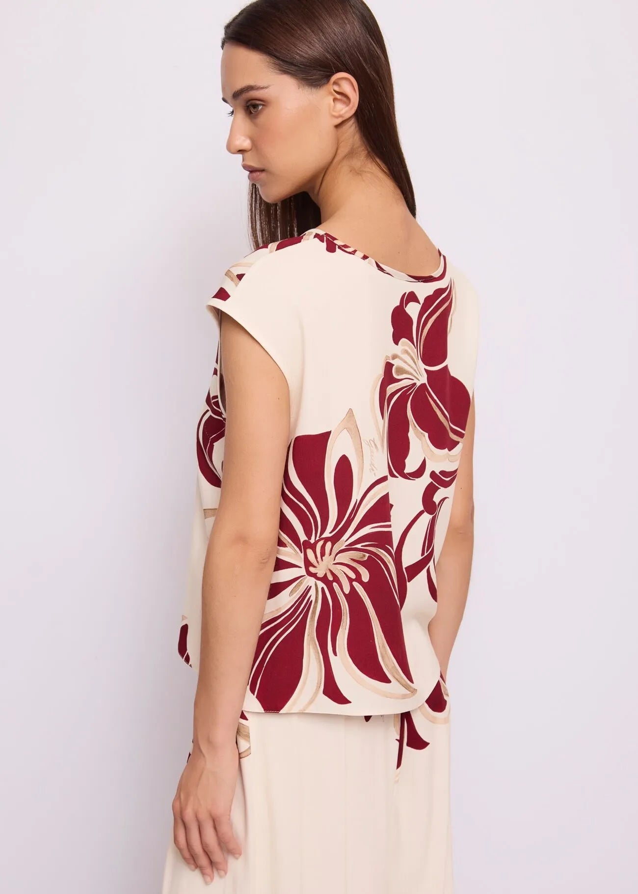 Top in twill floreale Donna - Gaudì Fashion - World Fashion