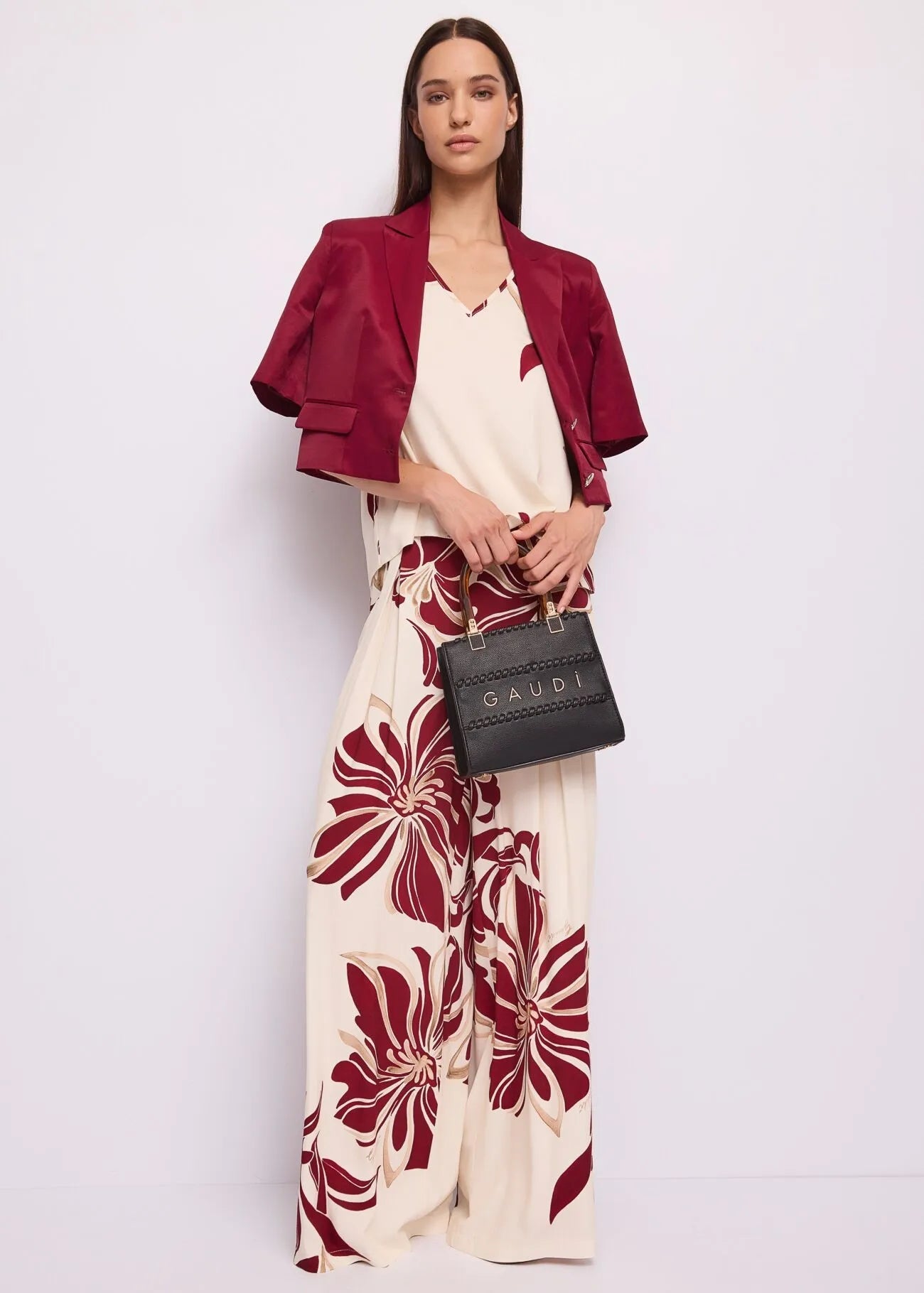 Top in twill floreale Donna - Gaudì Fashion - World Fashion