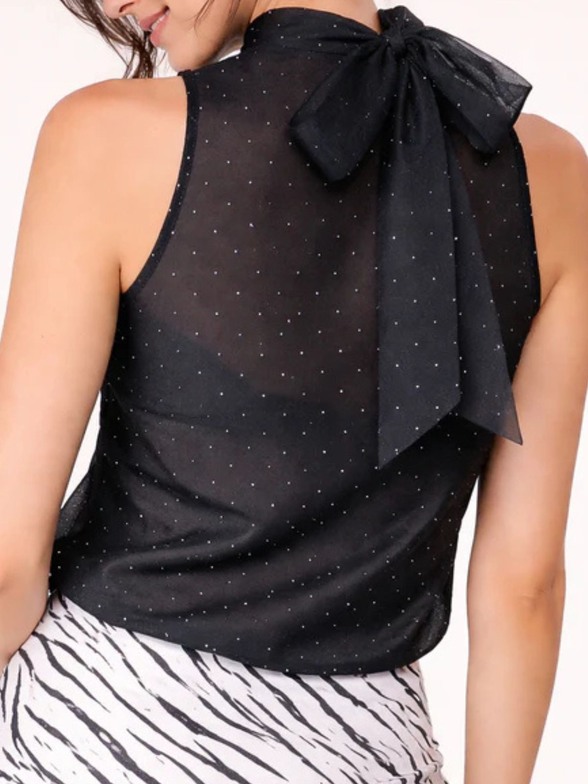 Top In Voile Con Strass Donna - PennyBlack - World Fashion