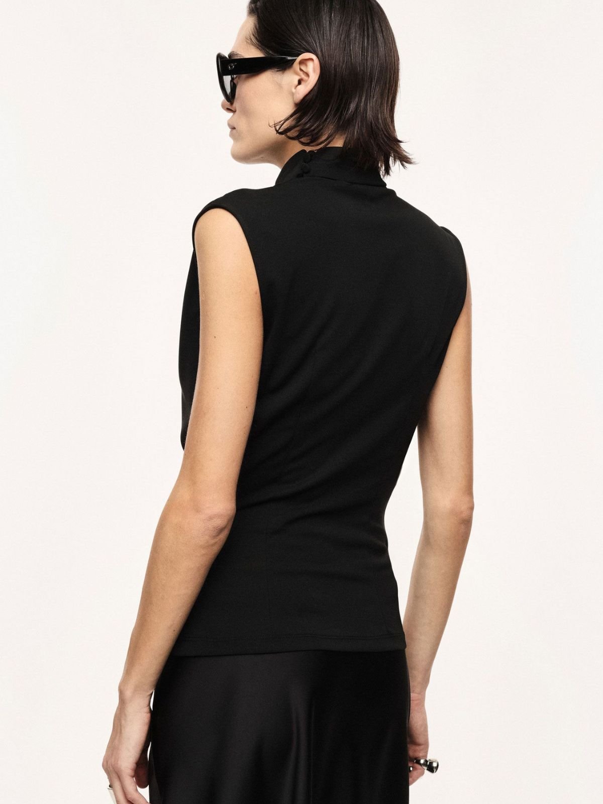 Top incrociato senza maniche con scollo a v Donna - Imperial - World Fashion