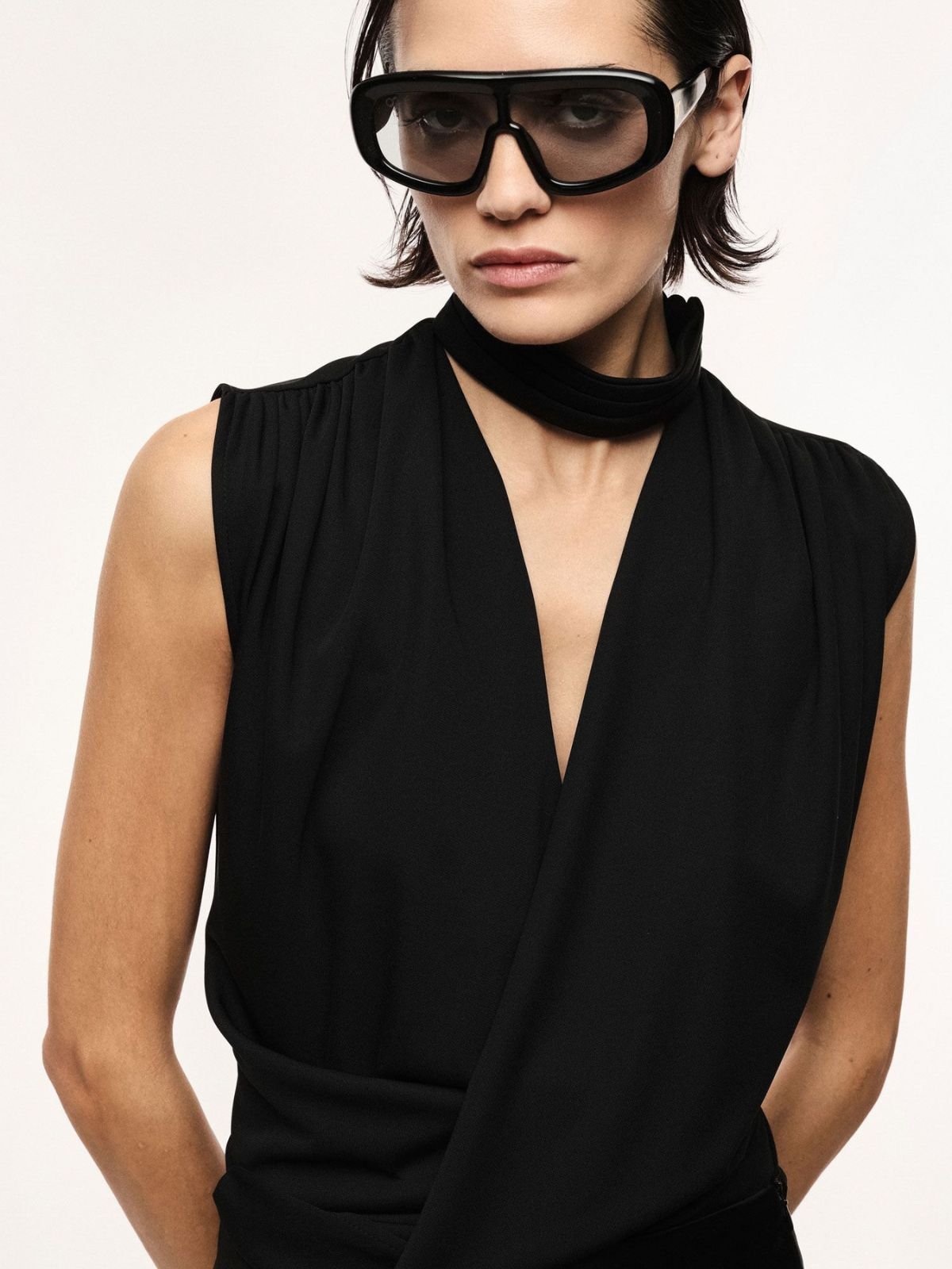 Top incrociato senza maniche con scollo a v Donna - Imperial - World Fashion