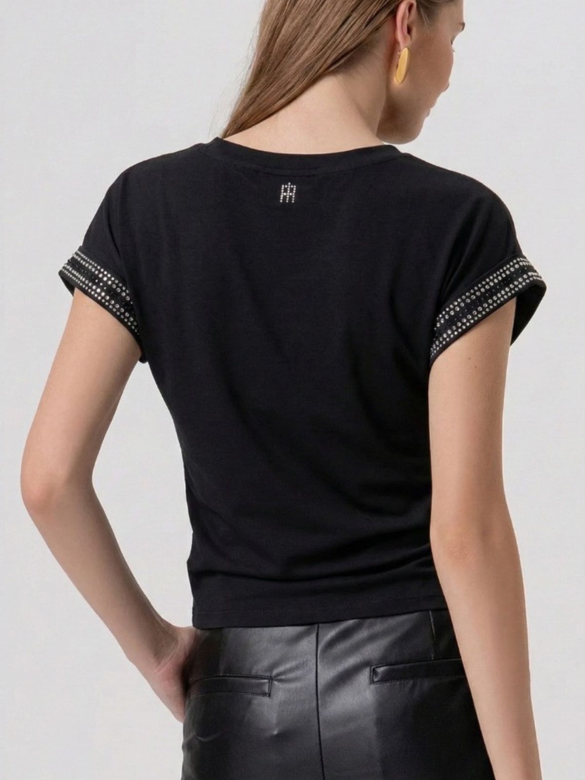Top regular con applicazioni luminose Donna - Fracomina - World Fashion