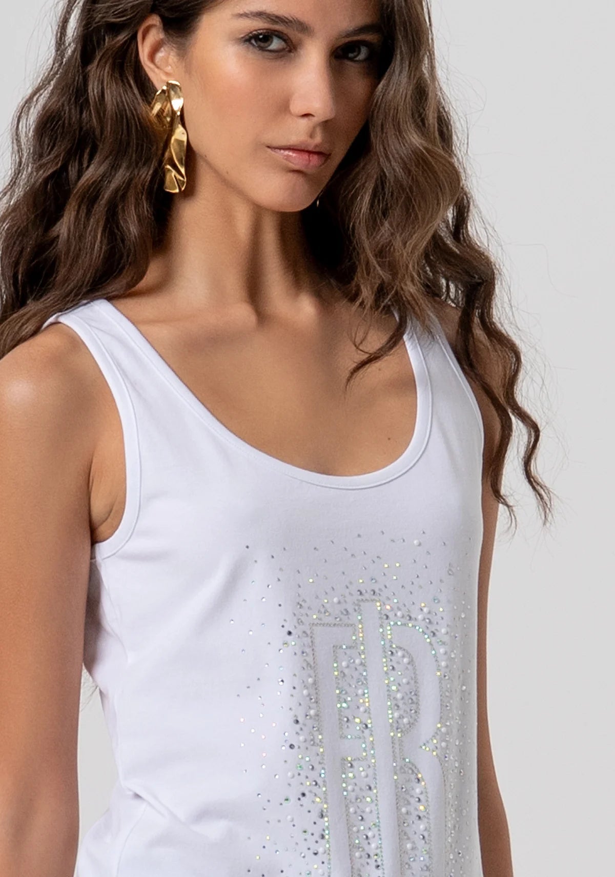 Top senza maniche in jersey di cotone Donna - Fracomina - World Fashion