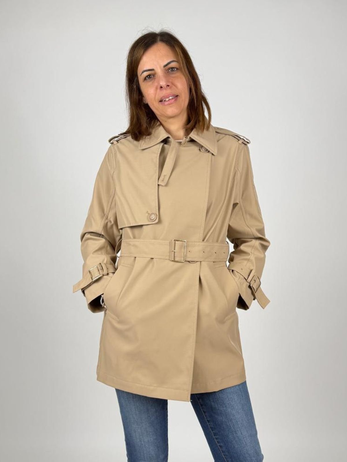 Trench Con Cintura Donna - Yes Zee - World Fashion