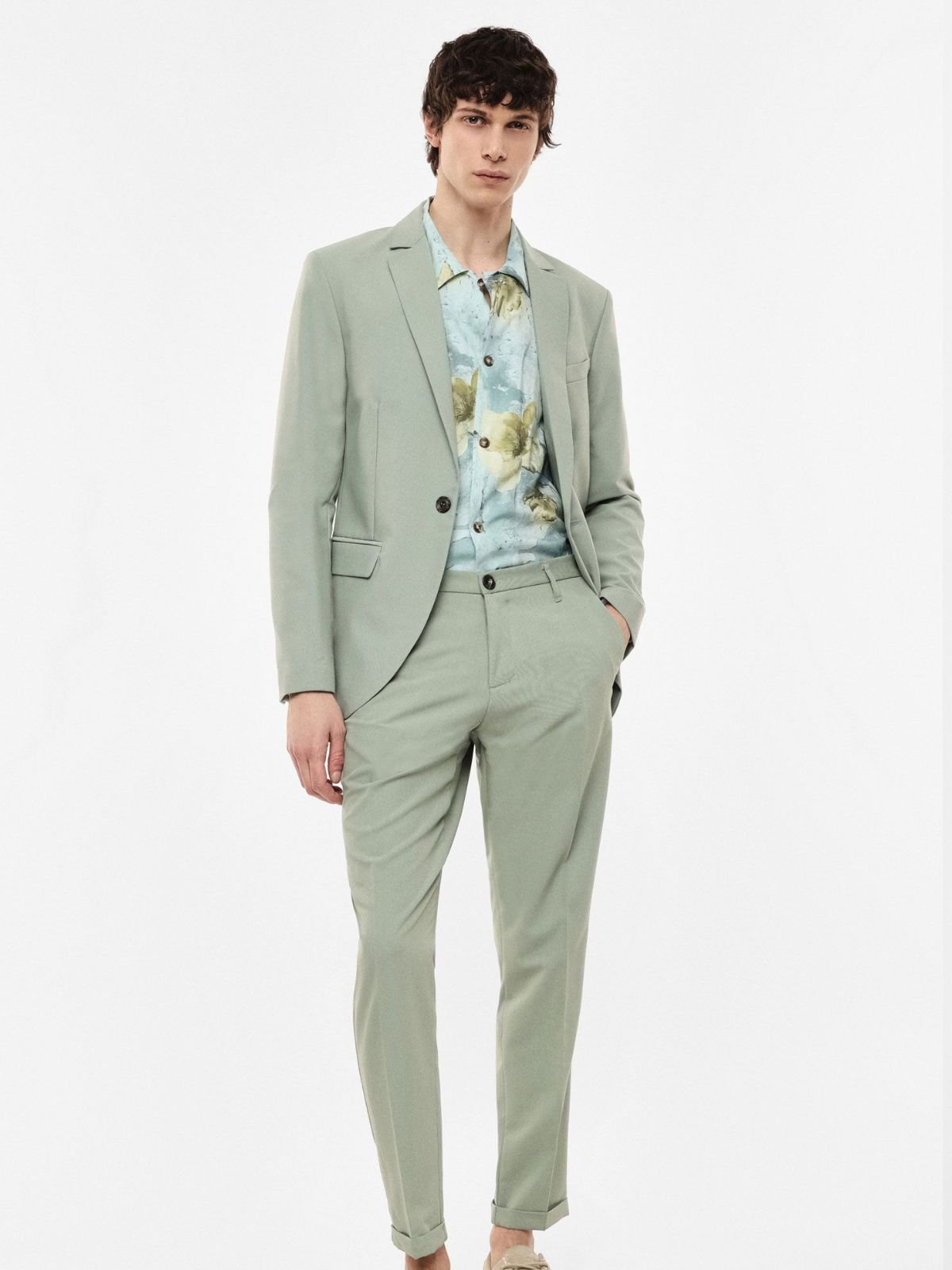 Trousers chino - fit con risvolto e pinces Uomo - Imperial - World Fashion