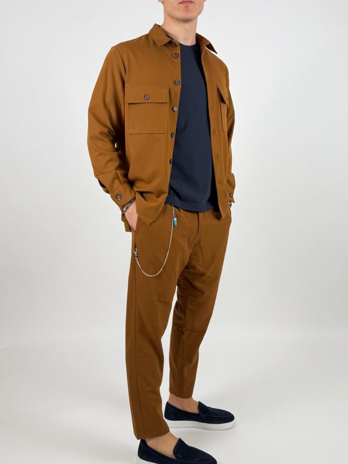 Trousers regular - fit con catena decorativa Uomo - Imperial - World Fashion