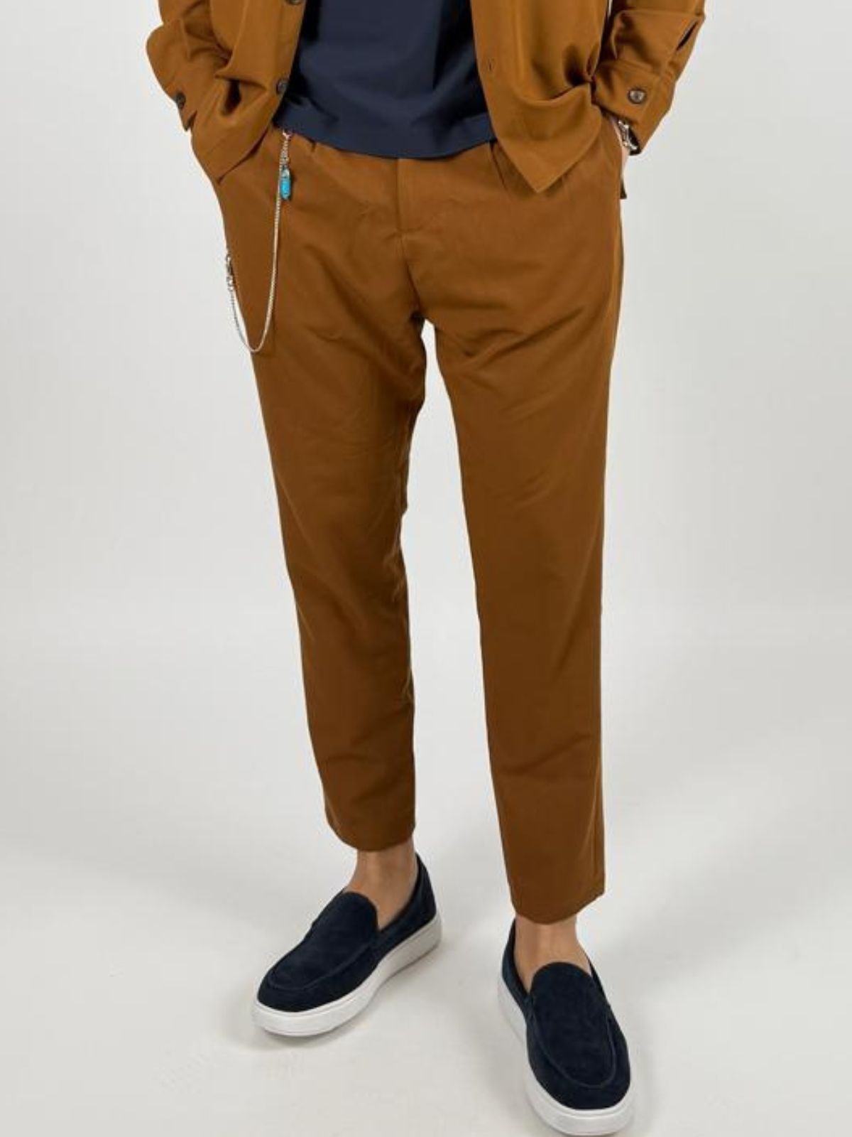 Trousers regular - fit con catena decorativa Uomo - Imperial - World Fashion