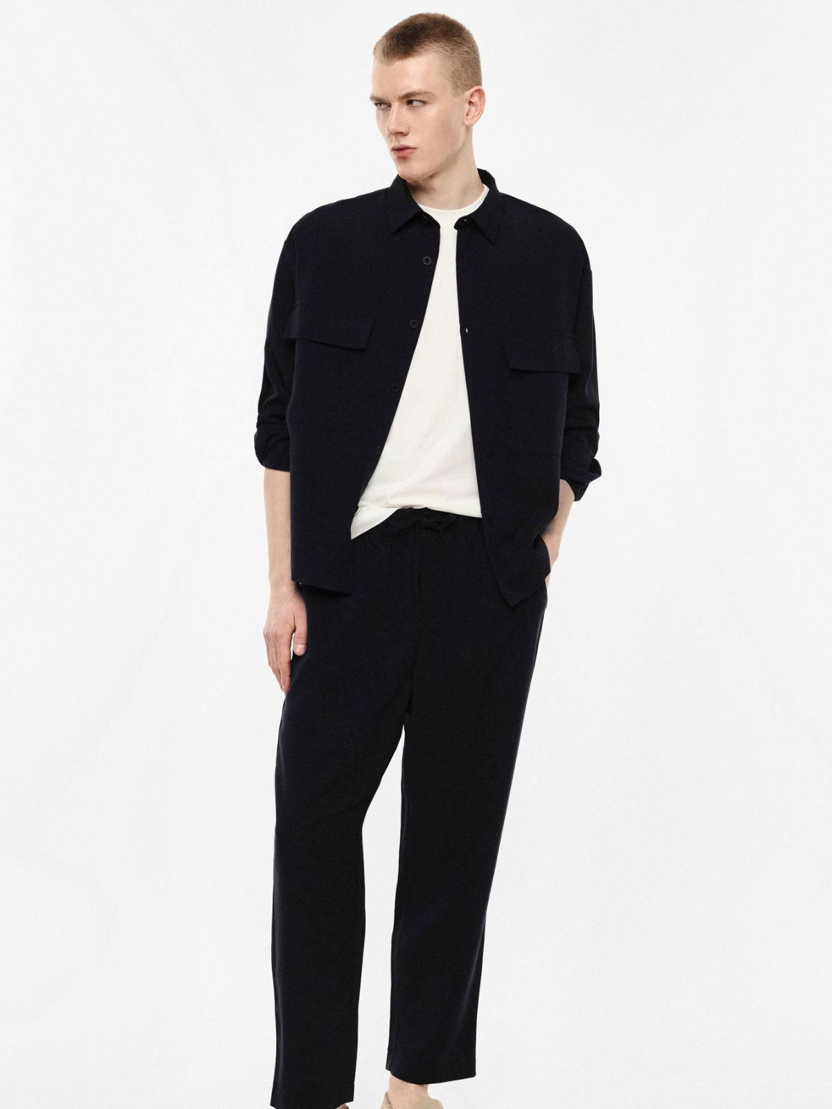 Trousers relaxed fit con cintura elasticizzata Uomo - Imperial - World Fashion