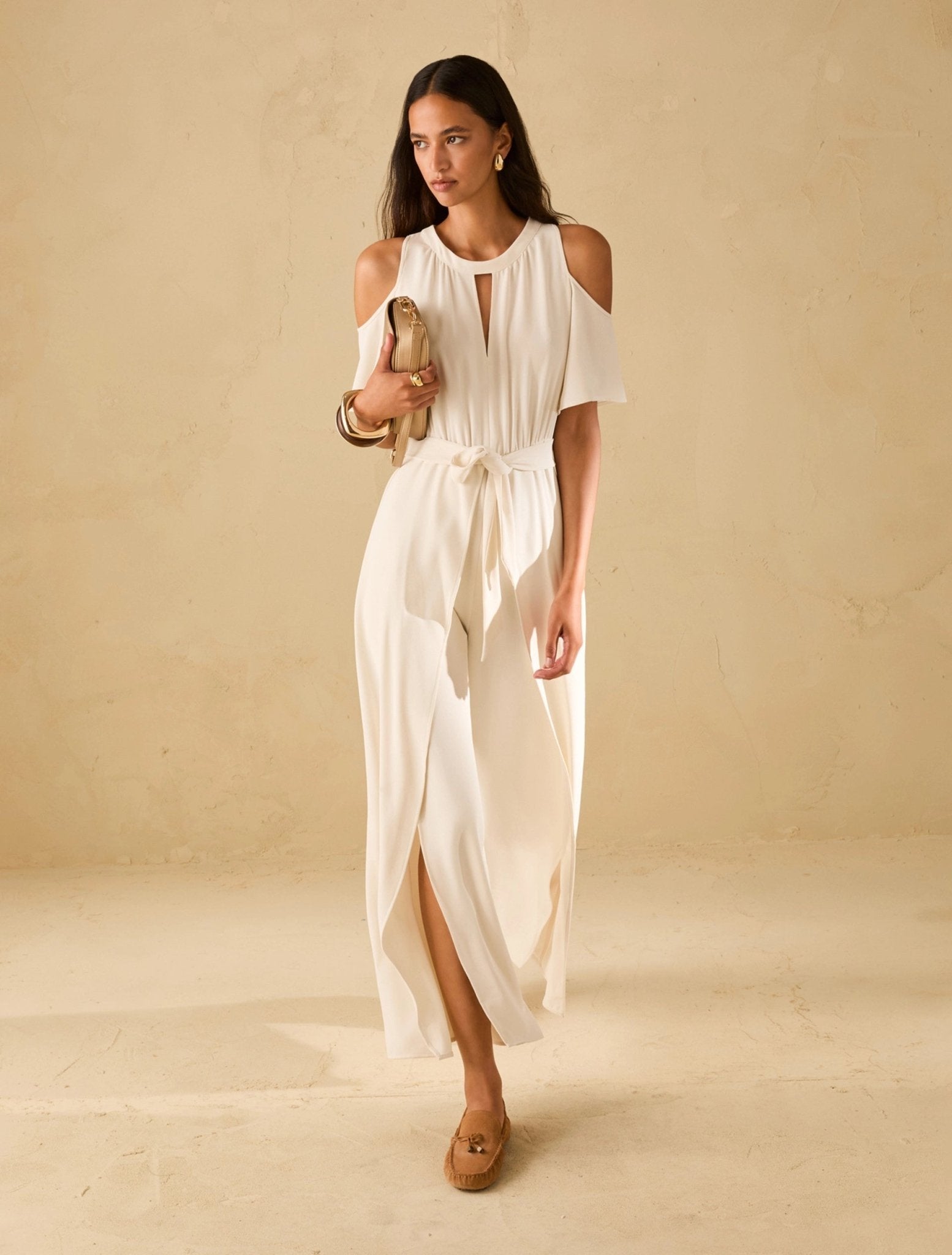 Tuta Cut - Out In Tessuto Sablé Donna - PennyBlack - World Fashion