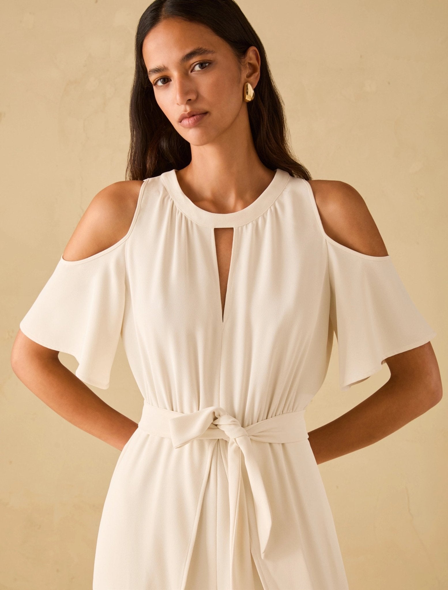 Tuta Cut - Out In Tessuto Sablé Donna - PennyBlack - World Fashion