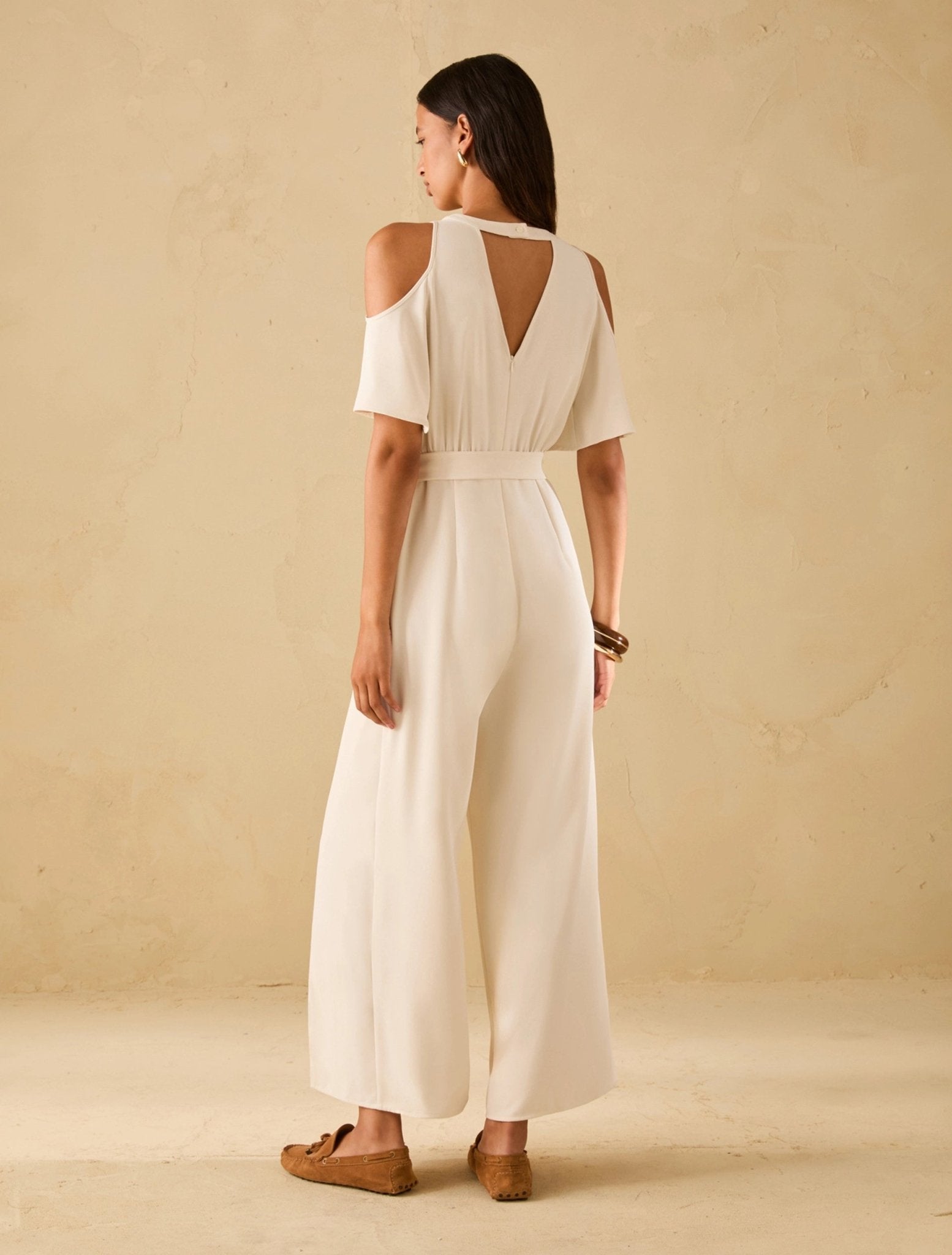 Tuta Cut - Out In Tessuto Sablé Donna - PennyBlack - World Fashion