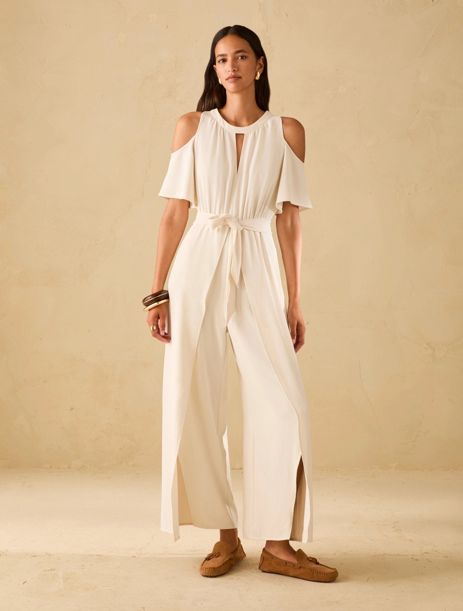 Tuta Cut - Out In Tessuto Sablé Donna - PennyBlack - World Fashion