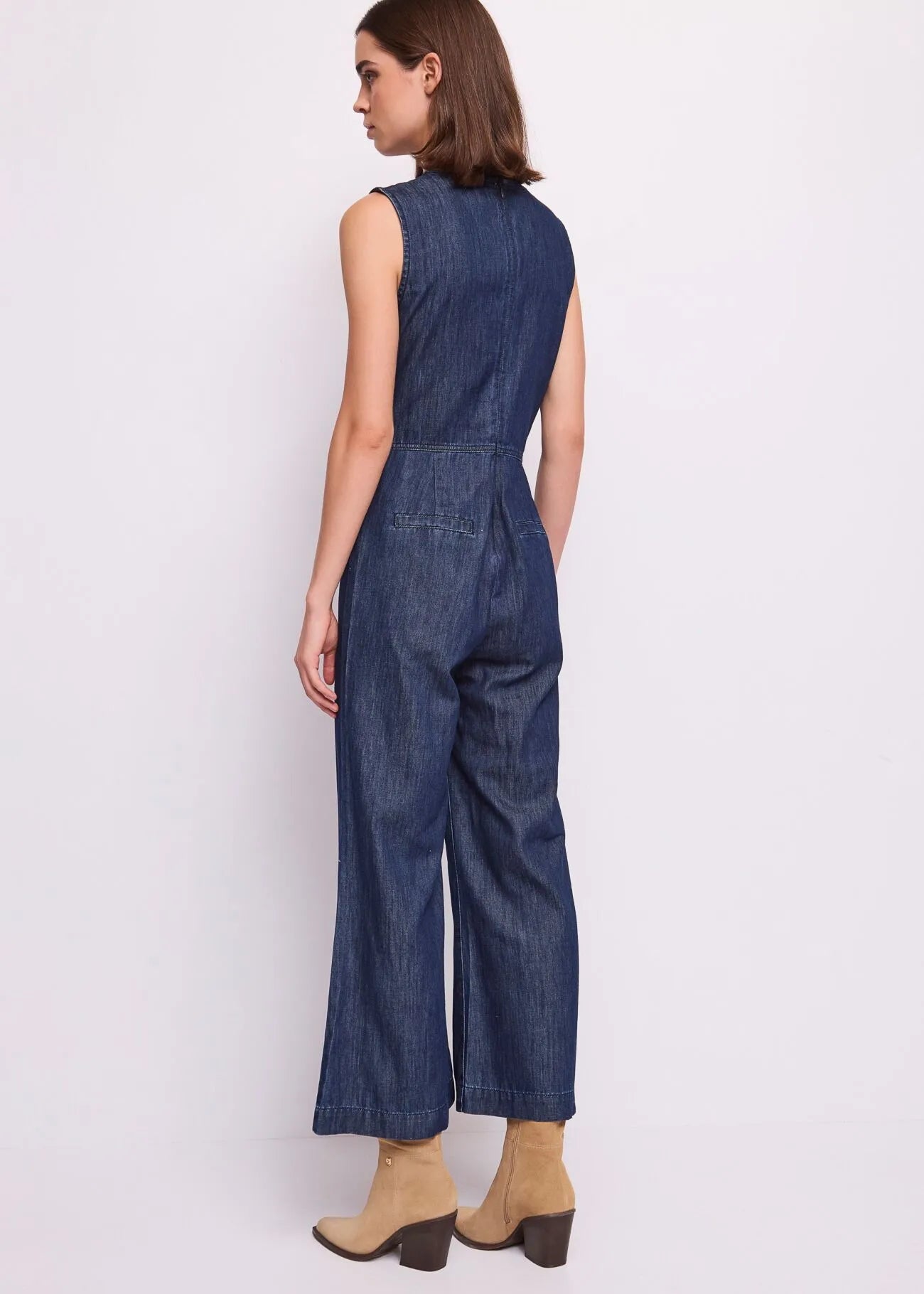 Tuta in denim con bottoni dorati Donna - Gaudì Jeans - World Fashion