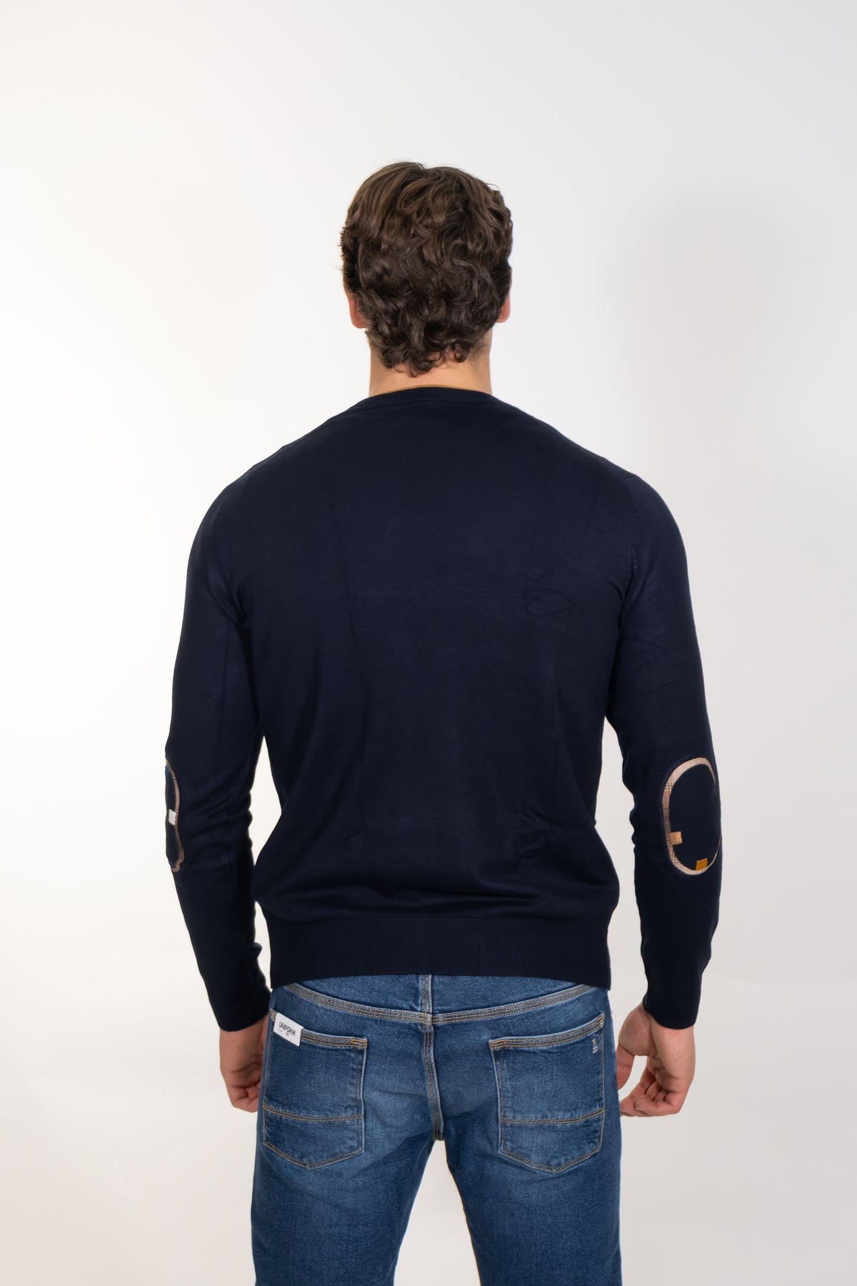 Markup - Maglia girocollo con toppe - Uomo