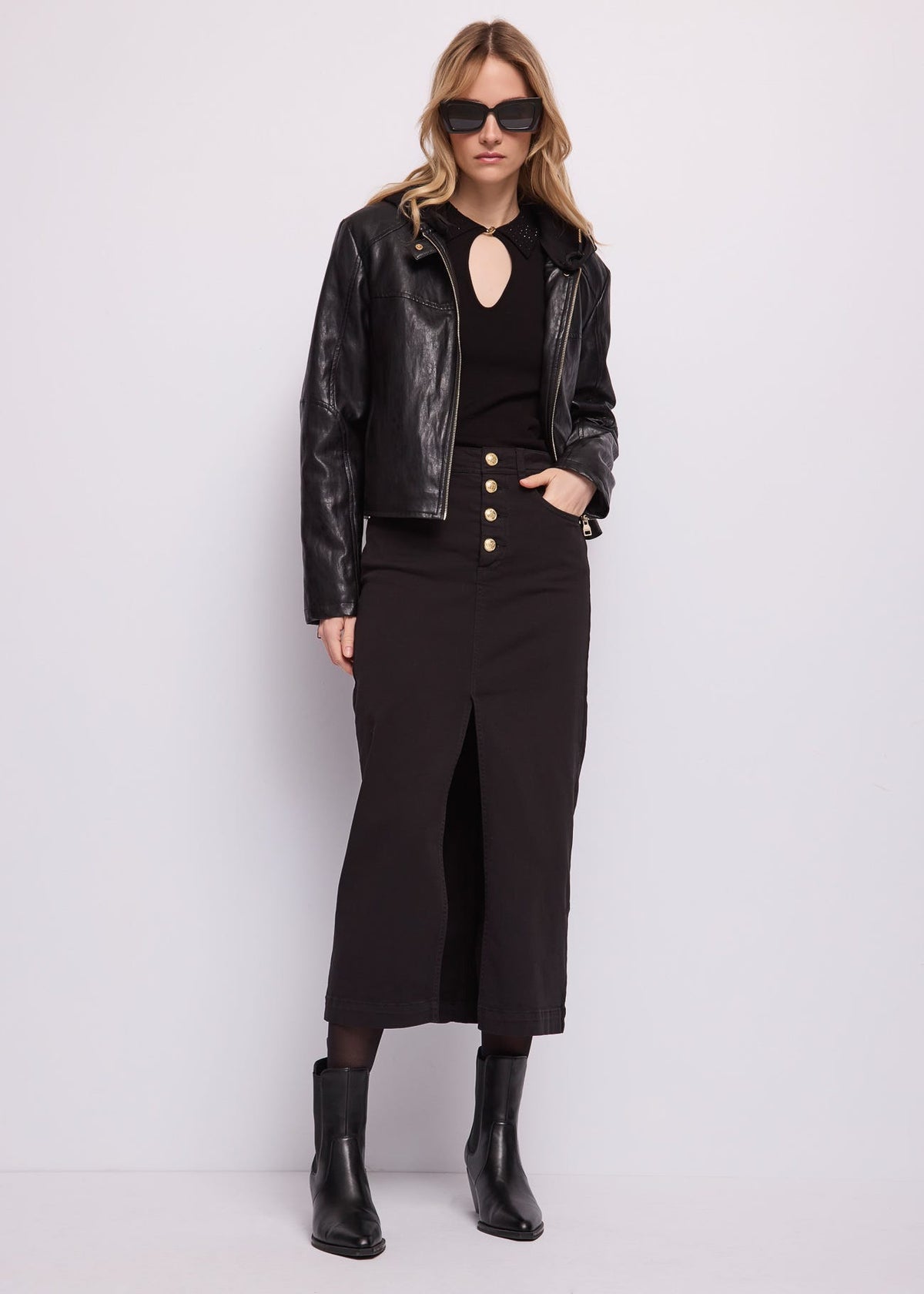 Gaudì - Maglia con colletto gioiello - Donna