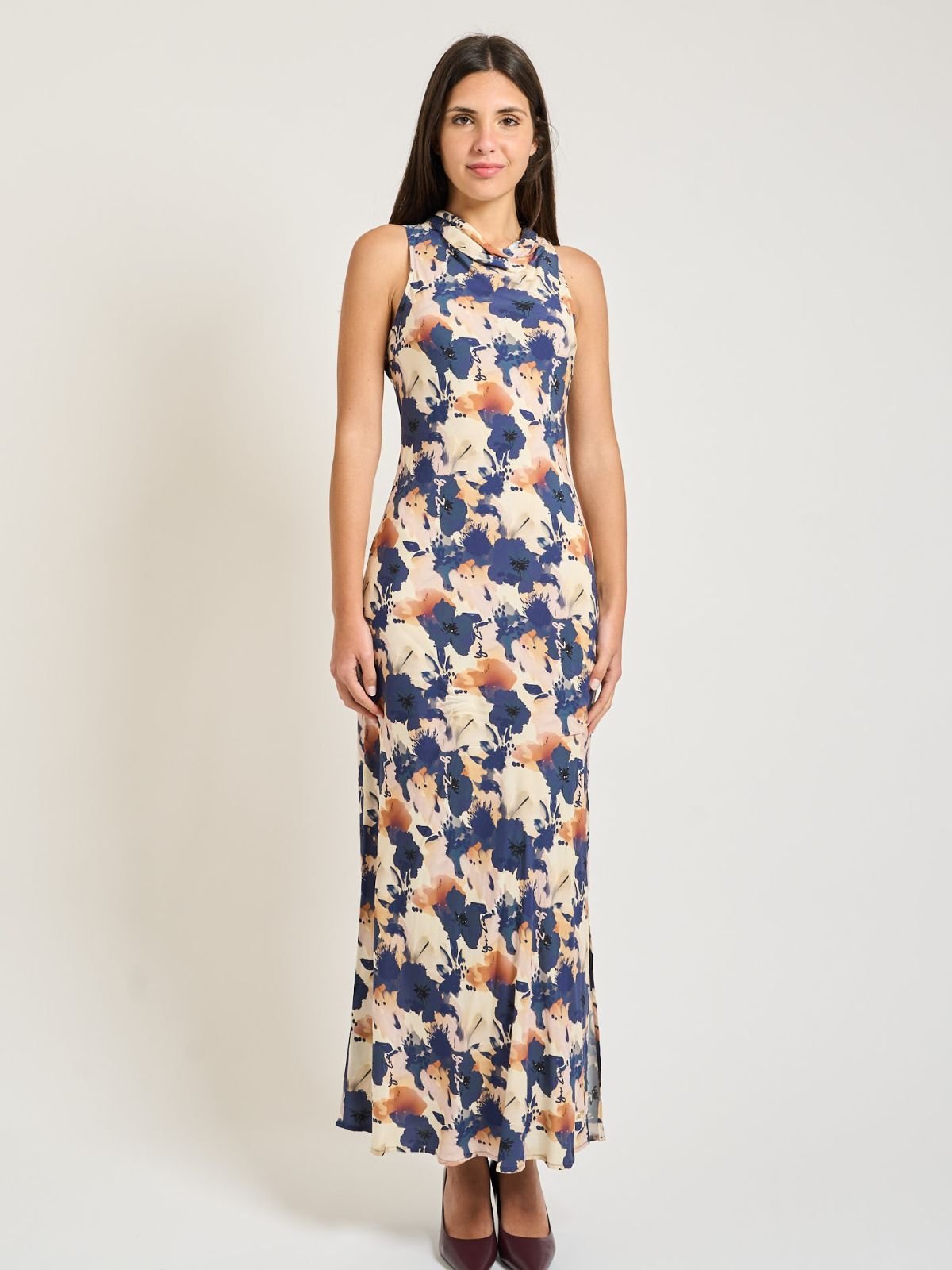 Vestito lungo in viscosa Donna - Yes Zee - World Fashion