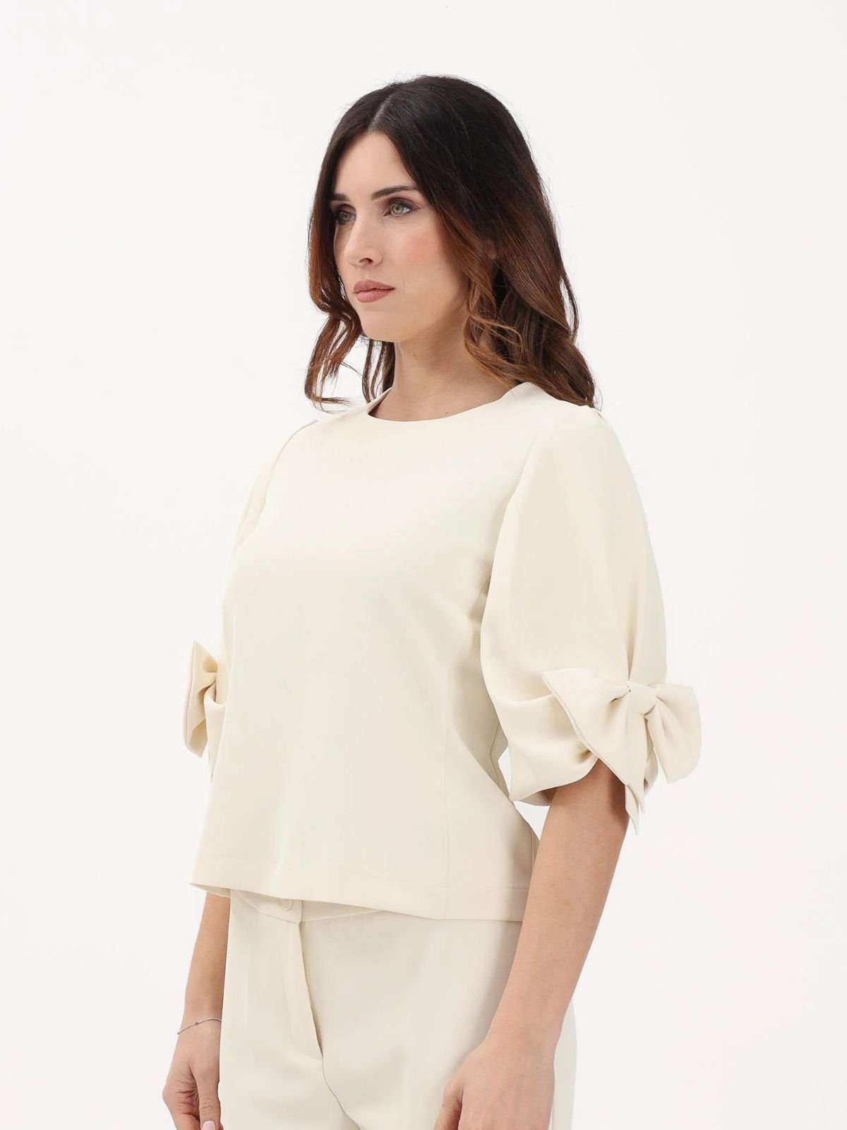 Vicolo - Blusa con fiocco applicato - Donna - World Fashion