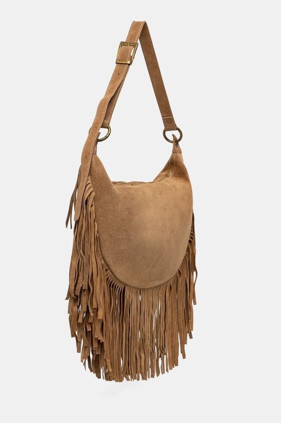 Vicolo - Borsa con frange in vera pelle - Donna - World Fashion