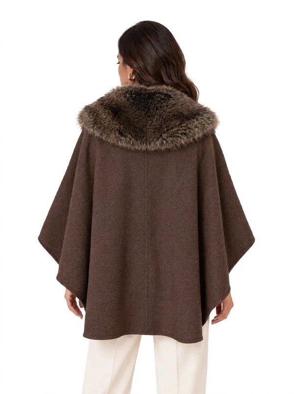 Vicolo - Cappa con pelliccia - Donna - World Fashion