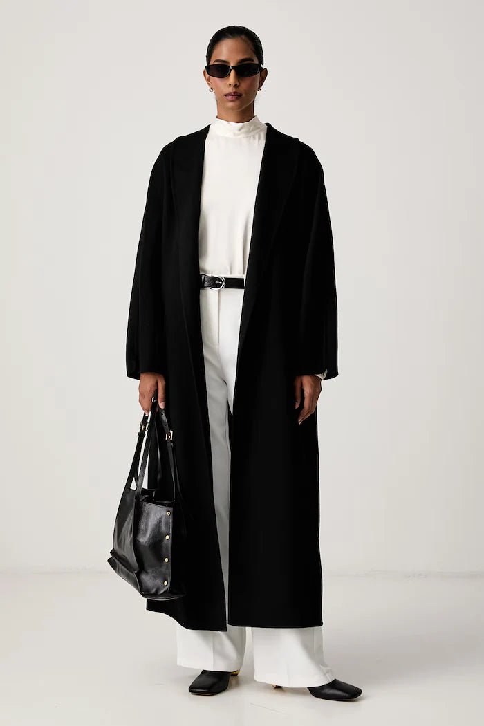Vicolo - Cappotto lungo con cintura - Donna - World Fashion