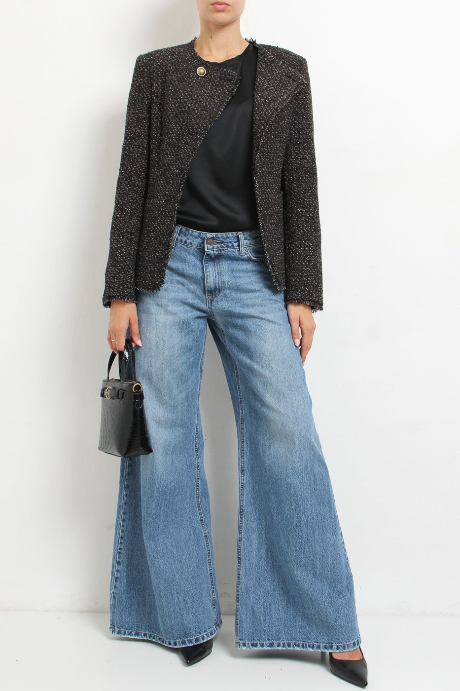 Vicolo - Giacca bouclé chiusura asimmetrica - Donna - World Fashion