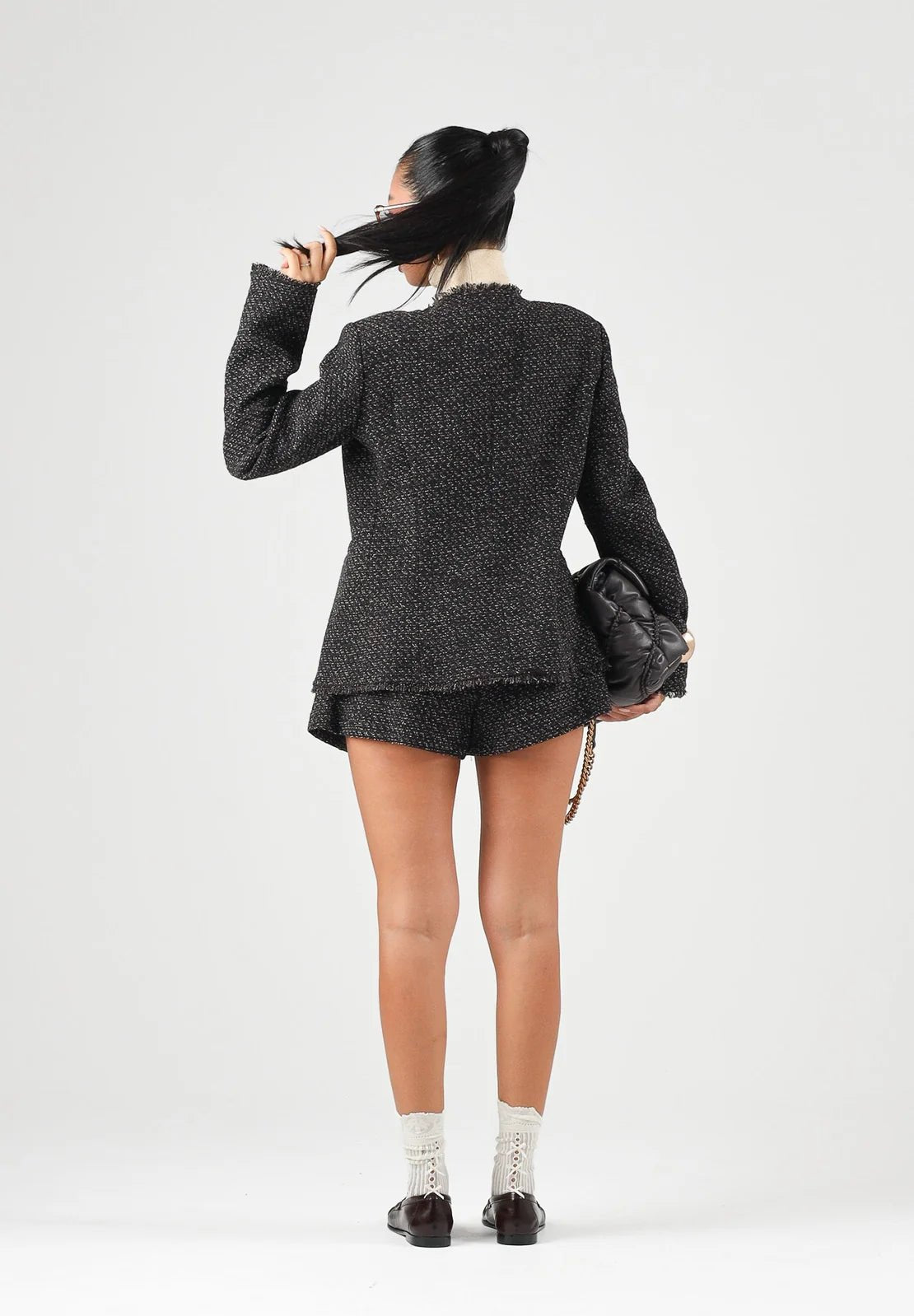Vicolo - Giacca bouclé chiusura asimmetrica - Donna - World Fashion