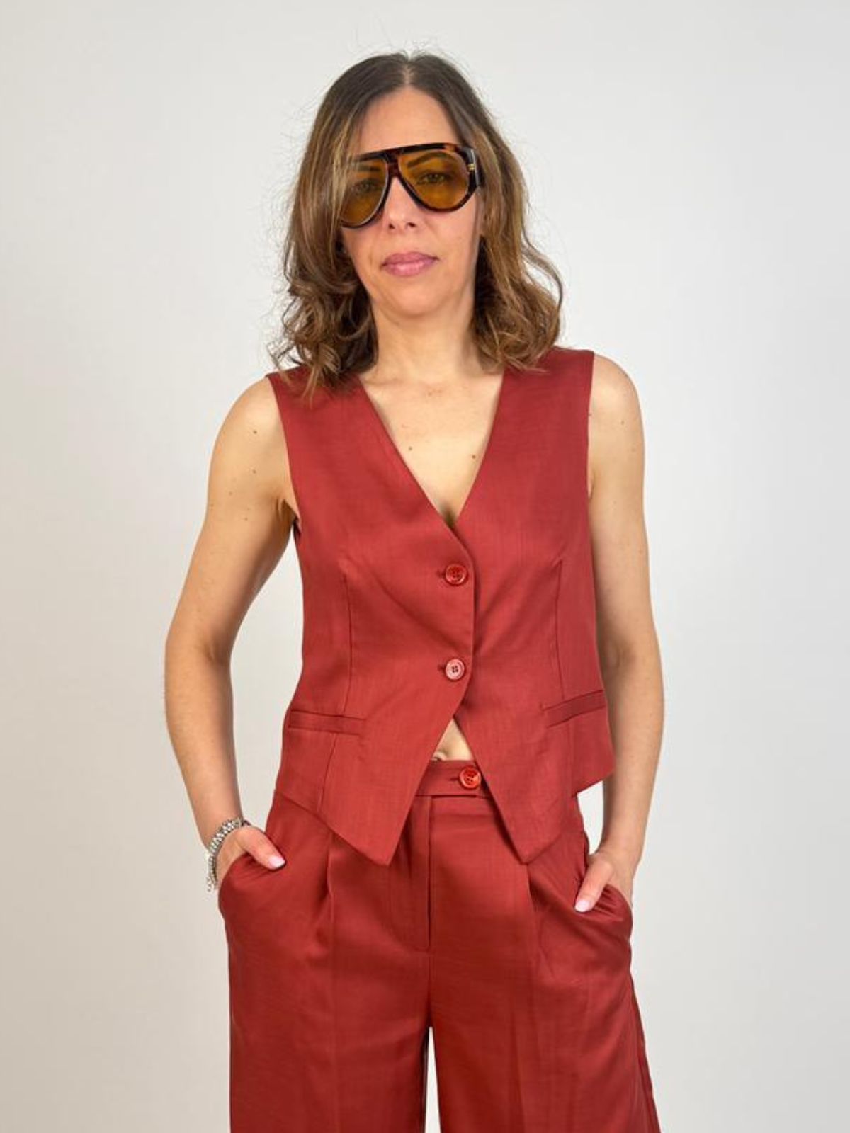 Vicolo - Gilet due bottoni - Donna - World Fashion