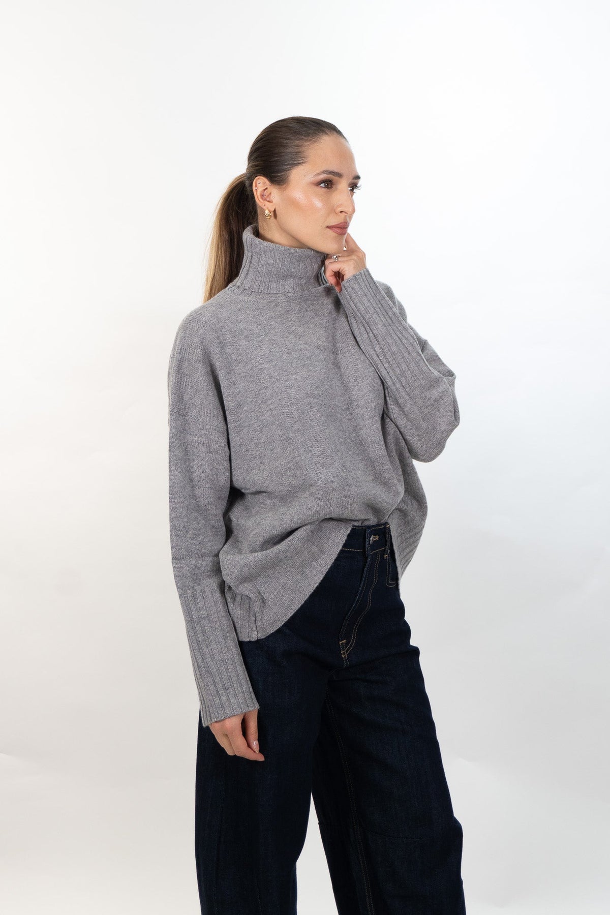 Vicolo - Maglione collo alto pura lana - Donna - World Fashion