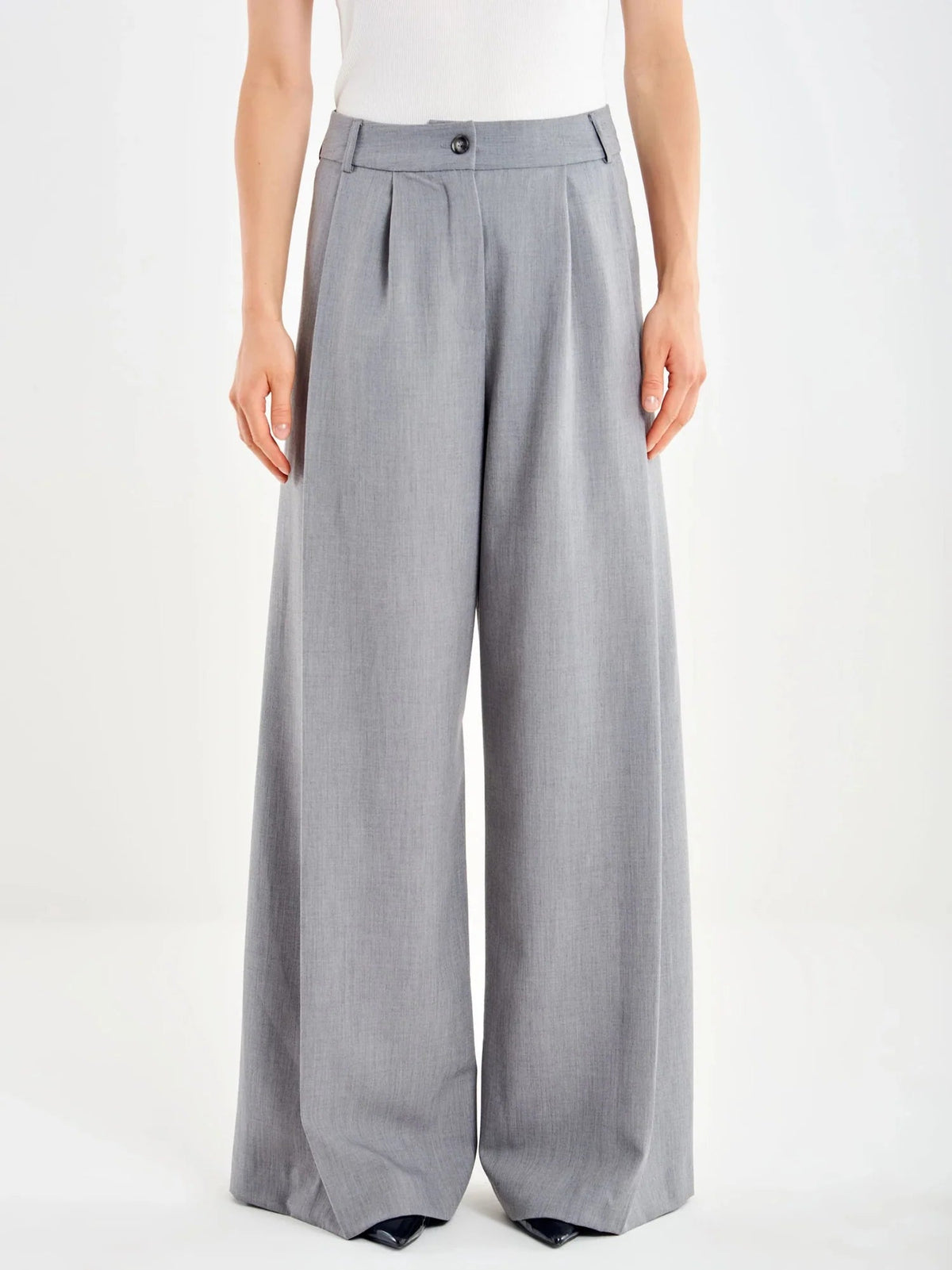 Vicolo - Pantalone a palazzo con pinces - Donna - World Fashion