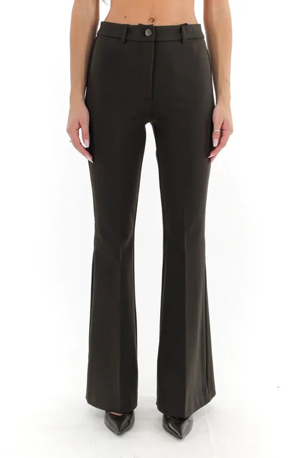 Vicolo - Pantalone a zampa Punto Milano - Donna - World Fashion