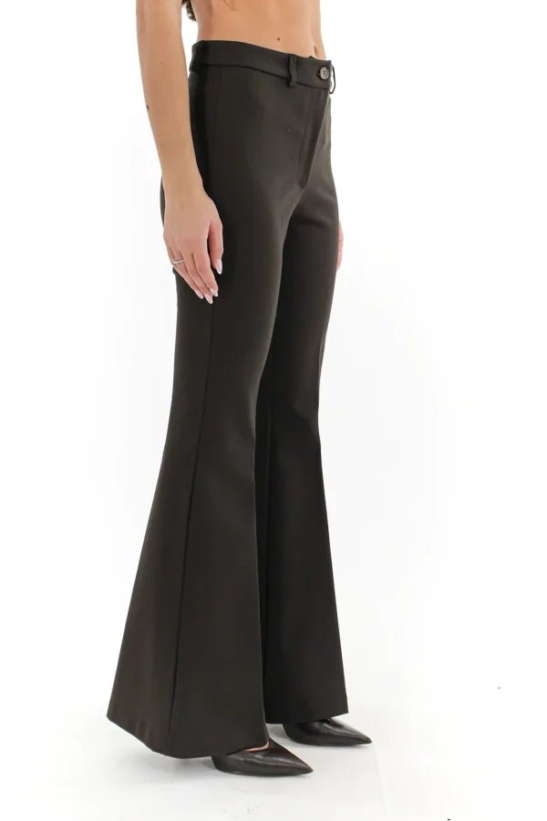 Vicolo - Pantalone a zampa Punto Milano - Donna - World Fashion