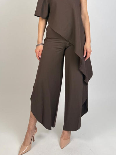 Vicolo - Pantalone barrel con spacchi - Donna