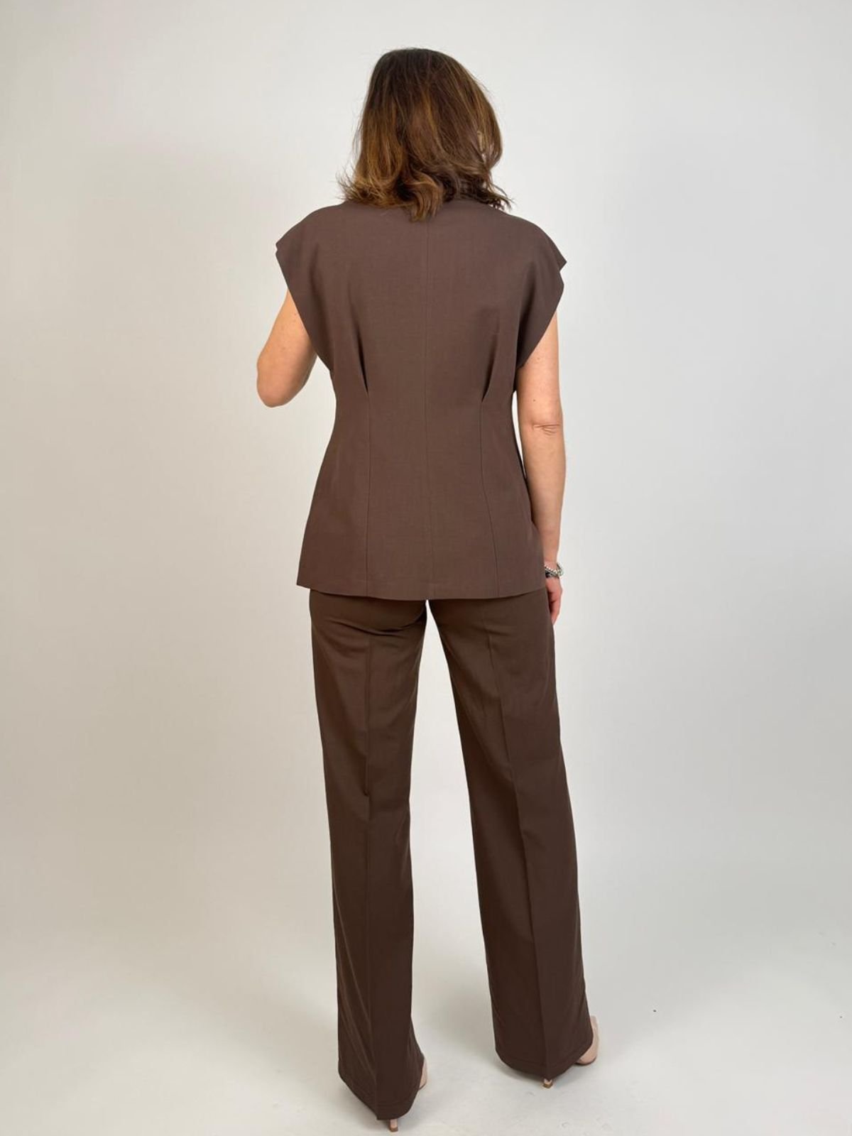 Vicolo - Pantalone gamba dritta misto lino - Donna - World Fashion