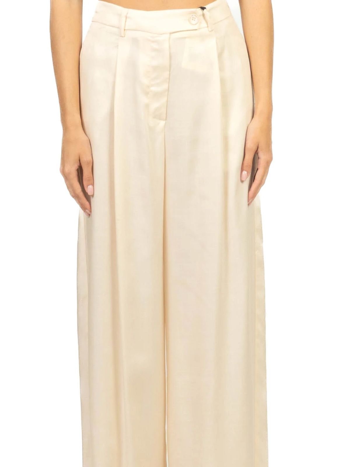 Vicolo - Pantalone palazzo chiusura asimmetrica - Donna - World Fashion