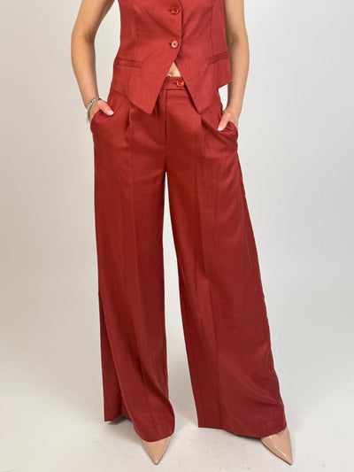 Vicolo - Pantalone palazzo chiusura asimmetrica - Donna