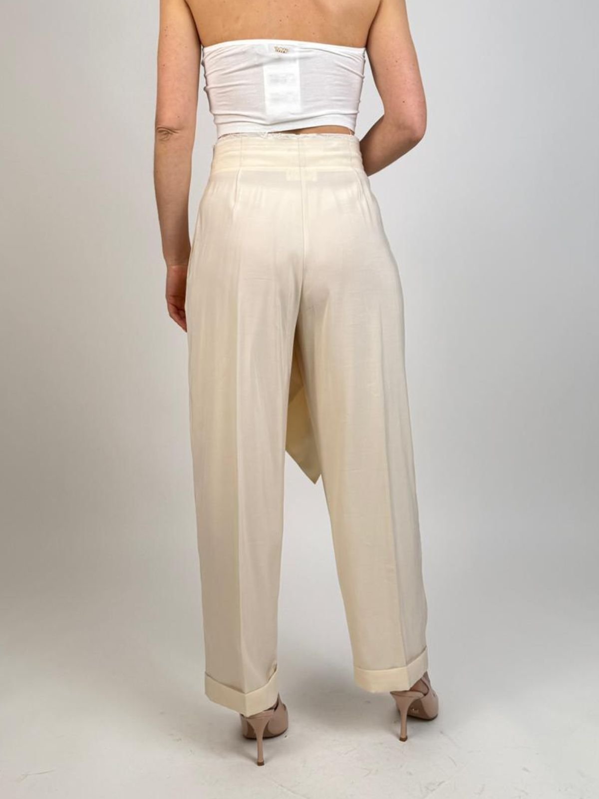 Vicolo - Pantalone taglio vivo con risvolto - Donna - World Fashion