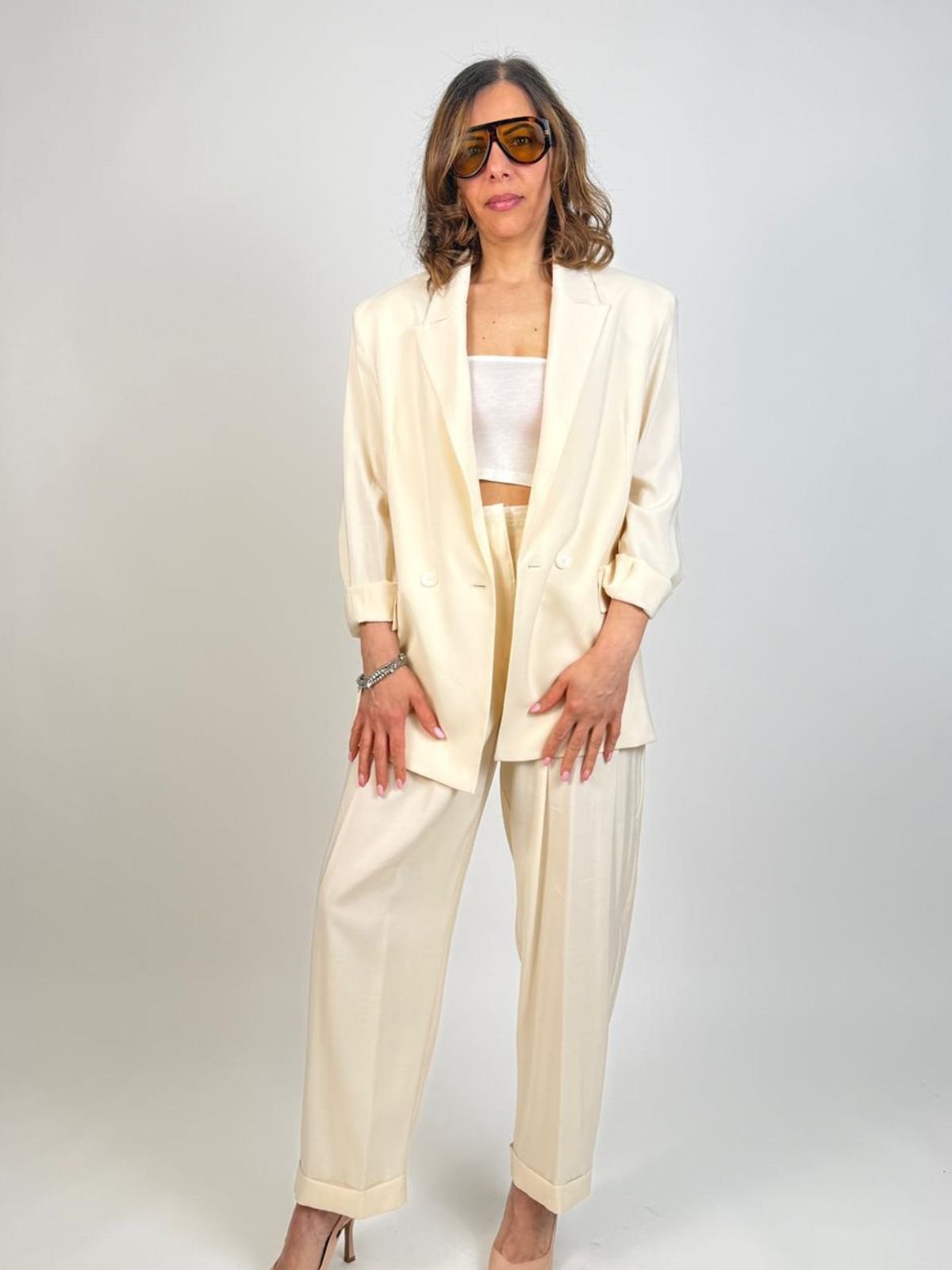 Vicolo - Pantalone taglio vivo con risvolto - Donna - World Fashion