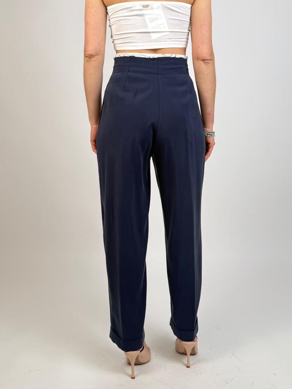 Vicolo - Pantalone taglio vivo con risvolto - Donna - World Fashion