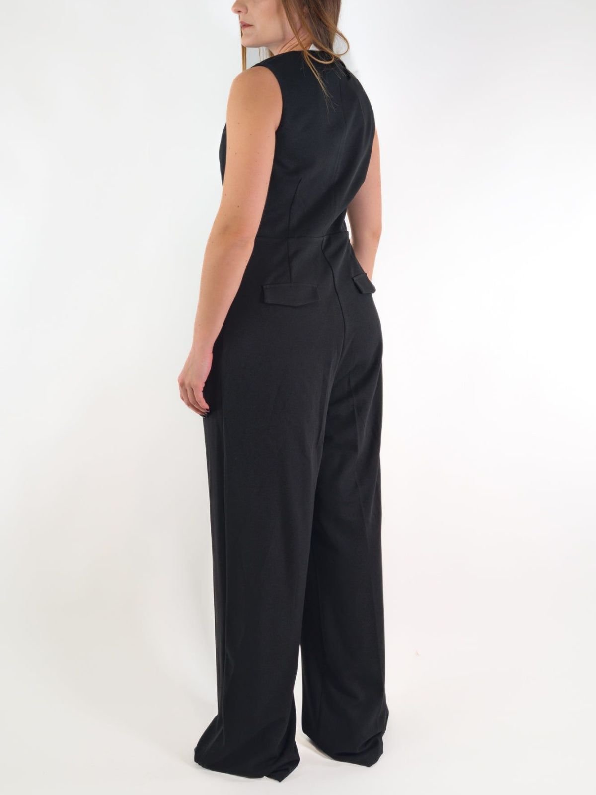 Vicolo - Tuta con bottoni frontali e cravatta - Donna - World Fashion