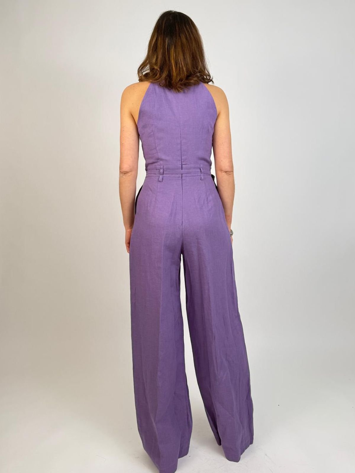 Vicolo - Tuta Lunga in Lino - Donna - World Fashion