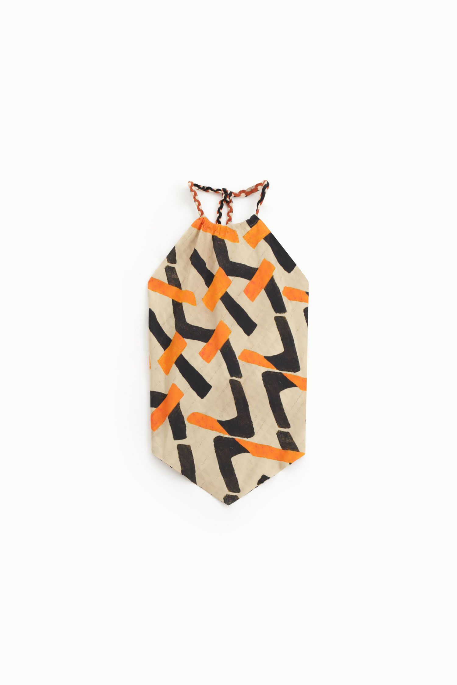 Dixie - Top halter con stampa grafica geometrica - Donna