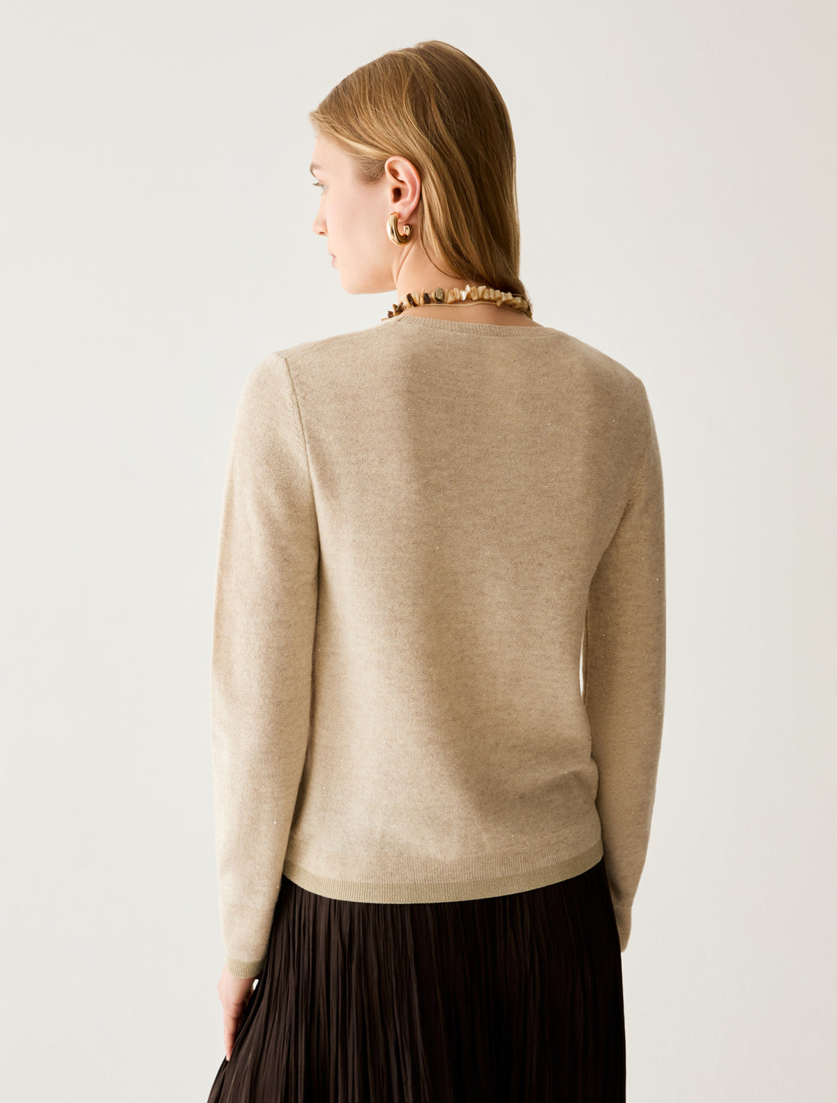 PennyBlack - Maglia girocollo con micro-paillettes - Donna
