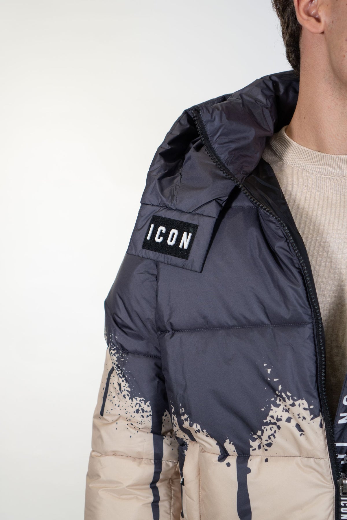 Icon - Giubbotto Con Colature - Uomo